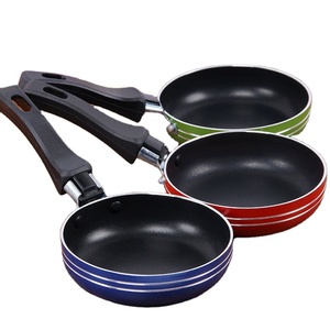 Hot Sale Plastic Handle Non Stick Stainless Steel Mini Frying <strong>Egg</strong> <strong>Pan</strong> - Product Image 1
