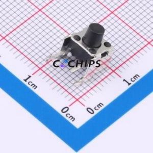 TC-00100-070E Tactile Switch Through hole,6.2x7.5mm Switch Single Pole Single Throw Round Button 2.5N Right Angle Insert - Product Image 1