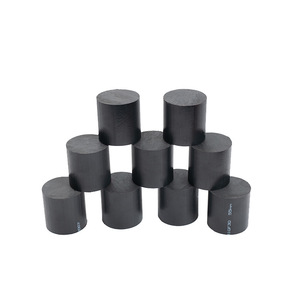 Barre en nylon renforcé Gell PA66GF30 de 1000 mm, ronde, noire, haute résistance, fibre solide pour usage industriel - Product Image 1