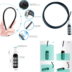 6/9/2/15/18M Lagedrukmistsysteem Met Pomp Mistnevel Met Pomp Voor Tuin Irrigatie Plant Watering