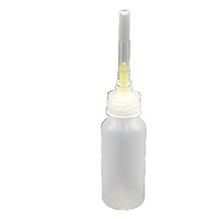 Flacon compte-gouttes liquide de 30 ml en LDPE avec bouchon à visser Luer Lock et pointe d'aiguille