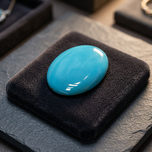 Piedra Preciosa Clara Certificada, Hermosa Turquesa Firoza Suelta, 6.25 6.5 Ratti, Piedra Natural Facetada, Pulida, Calibrada, Óptica - Product Image 3