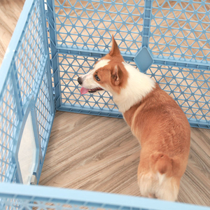 Recinto Pieghevole per Cani da Interno, Box per Cuccioli, Gabbia in Metallo, Recinzione per Esercizio - Product Image 4