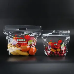 Factory Direct Reusable Plastic Antifog Fruit Vegetable Snack Food Packaging Bag Print Custom