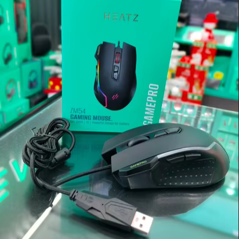 ZM54 High Quality DPI 3200 Symmetrical Design Optical Programmable Backlit Right Game Mouse Ultimate Comfort with USB Interface