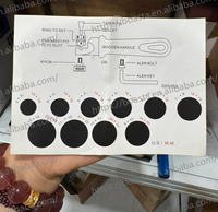 Kit de serrage pour bagues Boasta avec 9 collets interchangeables, taille US 2-14, outil de maintien de bagues à manche en bois, ensemble de fabrication DIY