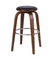 2024 luxe moderne tabouret de Bar rond velours métal bois cuisine comptoir hauteur chaise de Bar avec cuir pour meubles de salle à manger