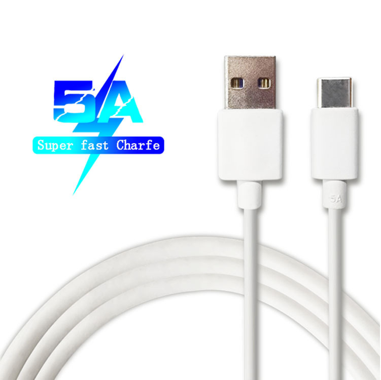 Супербыстрый зарядный кабель usb type-c, 5 А, 0,5 м/1 м/2 м/3 м, 3,1 ПВХ