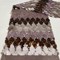 Nouvelles jupes pour femmes en maille extensible tricotée 100% acrylique, multi-tailles, broderie de sequins floraux, résistantes à l'abrasion, style moderne
