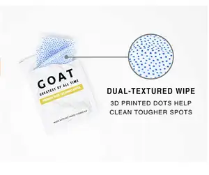 Cá Nhân Đóng Gói Da Sneaker Disposable Cleaner Giày Sạch Đánh Bóng Shine Wet Wipes Đối Với Giày