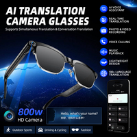 Lunettes Intelligentes IA Demi-Cerclées en Métal en Gros, Prêtes à l'emploi, avec Caméra 8MP, Traduction en Temps Réel, Enregistrement Audio, Photo et Vidéo