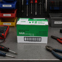 Baterai Alkaline AA LR6 Kustom 1.5V Berkualitas Tinggi untuk Mainan, Remote Control & Senter