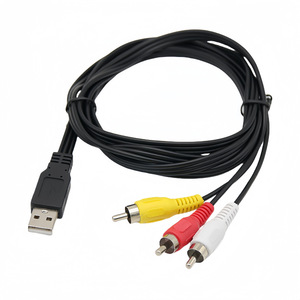 สายเคเบิลยูเอสบีเป็น 3RCA ตัวแปลงวิดีโอ AV แบบตัวผู้เป็นตัวเมียสำหรับการเชื่อมต่อกล่องรับสัญญาณทีวี - Product Image 3