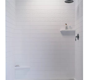 Surround <span class=keywords><strong>de</strong></span> douche en marbre coulé durable <span class=keywords><strong>de</strong></span> 4 "x 15"-Idéal pour la rénovation <span class=keywords><strong>de</strong></span> la <span class=keywords><strong>salle</strong></span> <span class=keywords><strong>de</strong></span> <span class=keywords><strong>bain</strong></span> - Product Image 3