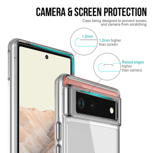 Coque de téléphone antichoc en TPU transparent anti-traces de doigts pour Google <span class=keywords><strong>Pixel</strong></span> 6 5 5XL 6A 7 7A 8 Pro 8A <span class=keywords><strong>Pixel</strong></span> <span class=keywords><strong>4A</strong></span> - Product Image 2