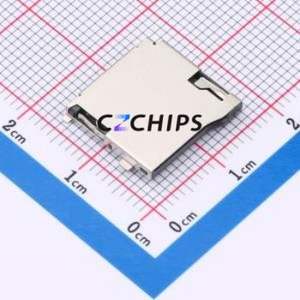 TF-001A-P SD Card / Memory Card Connector SMD Connector Self-Return Type MicroSD Card (TF Card) Card Holder - Product Image 1