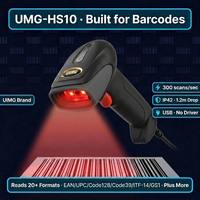 Lecteur de codes-barres 1D CMOS USB portable UIMG HS10 certifié ROHS, économique, Plug and Play pour les points de vente de pharmacies