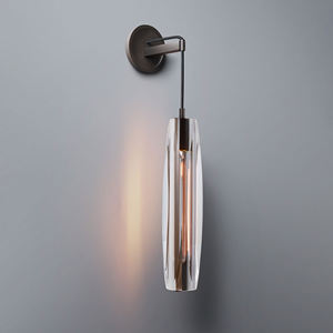 Jonathan โคมไฟคริสตัลประดับผนังทองเหลือง, ดีไซน์ใหม่โคมไฟคริสตัลสไตล์โมเดิร์นสำหรับห้องรับประทานอาหาร - Product Image 5