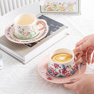 Vintage Style Coffee Cups Plates Ceramic High End <b>Mugs</b> Afternoon Tea Cups Light Luxury Gift <b>Boxes</b> High End Souvenirs - Product Image 4