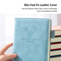 Carnet à spirales en cuir de luxe A5 personnalisé avec logo de fournisseur pour le bureau et l'école, 100 feuilles, cadeau