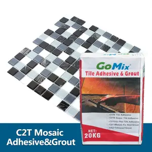 CE Standard Superior Bonding Non Yellowing Alkali Resistant Tile Adhesive 20kg C2T Glass Mosaic Glue