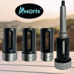 Ensemble de porte-filières impériales assorties pour tour à métaux, type flottant MT2, 13/16-1-1/2 pouces, filières à filetage, acier à outils allié, noir époxy - Product Image 3