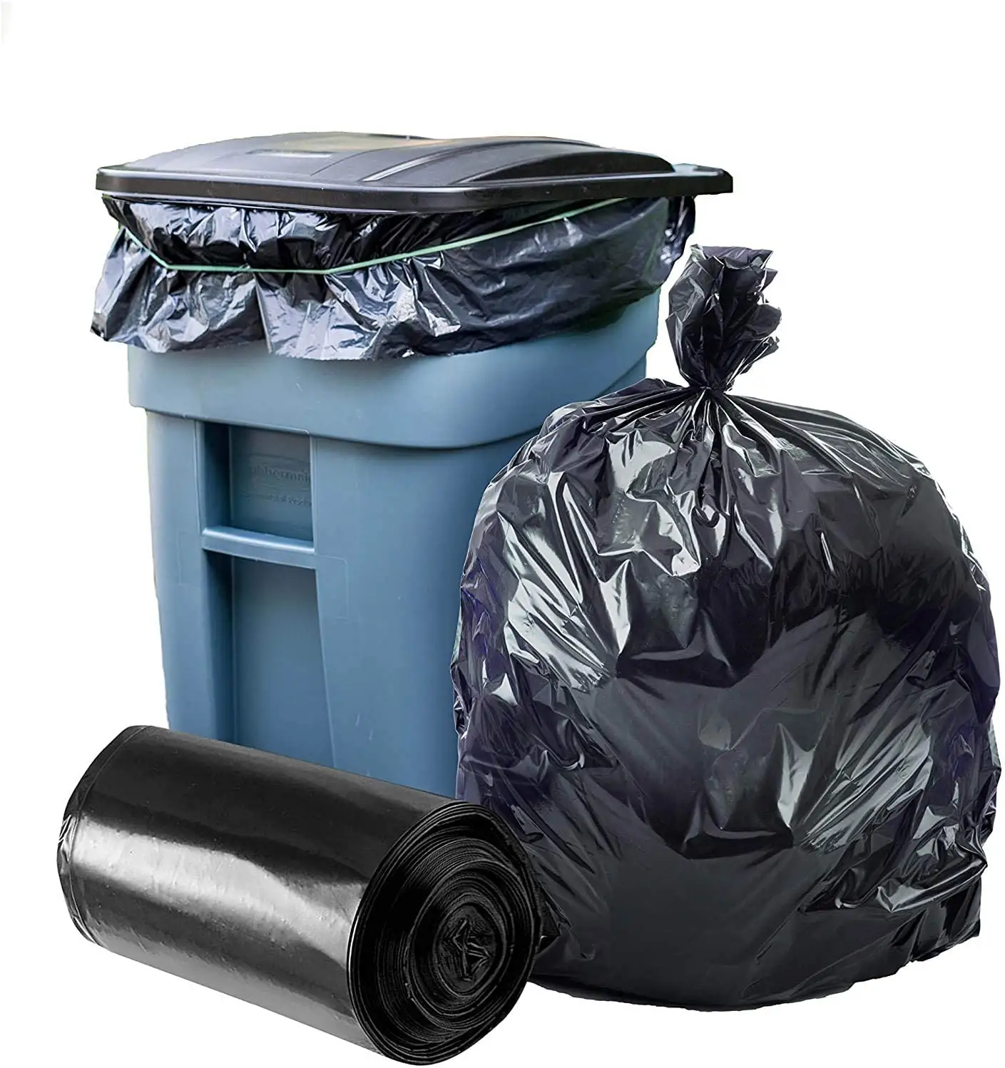 Large Garbage bags black Trash Bags Heavy Duty trash bags Can Liners