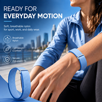 Bracelet en boucle pour biceps 2026, ceinture de bras personnalisée, bracelet de montre, sangle en nylon pour Google Fitbit Air Charge 6 Versa Sense 2 4 Ace
