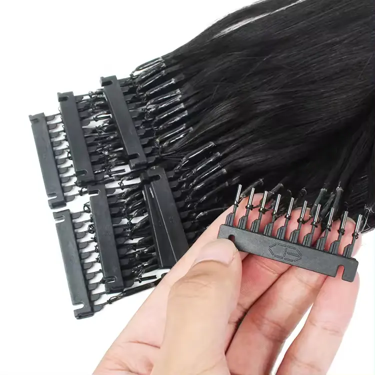 Cuticola indiana vergine dei capelli allineati all'ingrosso 6d estensioni dei capelli di seconda generazione, macchina di estensione dei capelli 6d