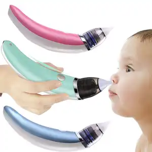 YIZHI Aspirateur nasal électrique étanche à faible bruit pour bébé nettoyeur de nez avec 2 embouts en silicone rechargeables