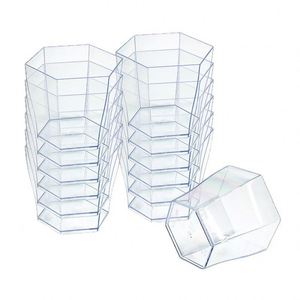 Vente en gros de gobelets à dessert en plastique PS écologiques jetables à paroi simple, mini carrés, de 60, 70, 110, 150, 160, 210 et 240 ml, pour la crème glacée - Product Image 5