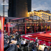 Tente d'arche extérieure de luxe à structure en aluminium pour 500 personnes, idéale pour les grands événements