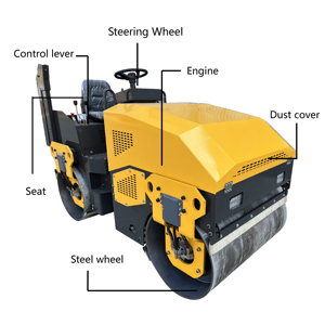 Prix d'un rouleau léger à trois tambours de 2,5 tonnes pour l'industrie de la construction - Product Image 2