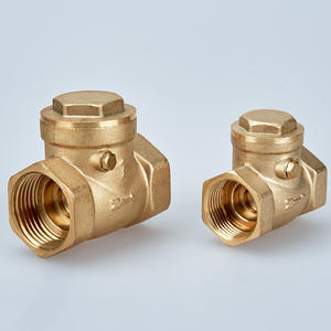 Vanne de retenue horizontale en laiton tout cuivre Yuhuan DN15-DN50, à filetage interne, type déflecteur, pour huile et eau - Product Image 3