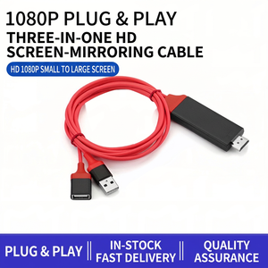 <span class=keywords><strong>Cable</strong></span> de Datos <span class=keywords><strong>USB</strong></span> 3 en 1 <span class=keywords><strong>para</strong></span> Teléfono <span class=keywords><strong>a</strong></span> HDTV, Compatible con Android <span class=keywords><strong>a</strong></span> 1080P, Tipo C, <span class=keywords><strong>Micro</strong></span> <span class=keywords><strong>USB</strong></span> <span class=keywords><strong>a</strong></span> HDTV, Adaptador, Convertidor, Conector - Product Image 4