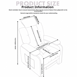 Fauteuil inclinable ergonomique multifonctionnel réglable pour adultes, idéal pour le salon - Product Image 6