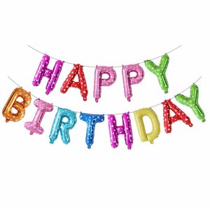 Trung Quốc bán buôn Hạnh Phúc Thư sinh nhật bóng bay Hạnh Phúc sinh nhật đảng trang trí lá bóng bay Helium Nhà cung cấp - Product Image 3