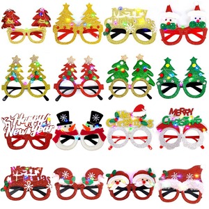 MADESHINE 2025 Décorations de Noël Promotionnelles, Cadeaux de Fête, Lunettes LED en Forme de Bois de Cerf et de Père Noël, Fournitures Décoratives de Noël - Product Image 2