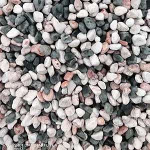 Mix Gravel Pebble Tumbled Stones natural Color rocks Vietnam Supplier
