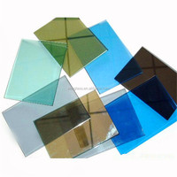 Panneaux de fenêtres et de portes en verre flotté réfléchissant teinté coloré de 4 mm et 10 mm