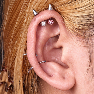 Boucles d'oreilles classiques en titane ASTM-F136 plaqué or G23, bijoux de piercing corporel en titane de qualité implantable, anneau d'oreille - Product Image 4