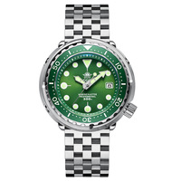 Montre de plongée automatique pour hommes, marque de luxe 300M, en acier inoxydable 316L verre saphir NH35