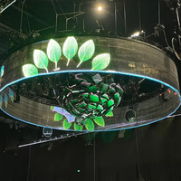 Module d'affichage LED flexible P3 320x160mm, écran souple couleur pleine, 1000 nits, mur vidéo intérieur pour centres commerciaux et expositions