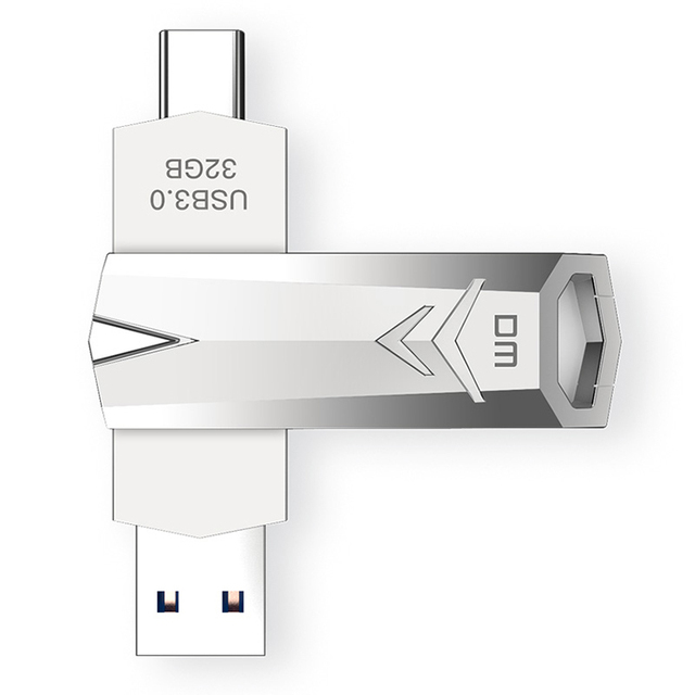 DM PD098 32GB/64GB/128GB Metal USB 3.0 Type C OTG Flash Drive for PC Phones Tablets New Stock