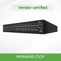 Commutateur Ethernet Mellanox 32 ports 400 Gbps avec prise en charge VLAN, fabriqué en Chine, modèle MSN4700-WS2RC