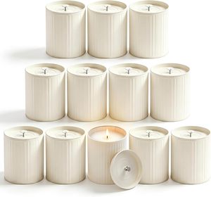 Low Home Wedding Decor New Custom <b>Large</b> 12 oz Fancy Unique Empty Candle Vessel Embossed Ceramic Candle <b>Jar</b> - Product Image 1