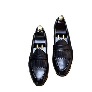 Chaussures habillées pour hommes en cuir véritable britannique de haute qualité, design de luxe pour affaires, à lacets, motif fait main, très vendues - Product Image 6