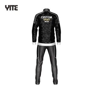 Groothandel Trainingspak Custom Design Sport Gesublimeerd Training Jacket Unisex Plain Slim Fit Sets Truien Trainingspak