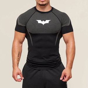 Magliette Sportive da Uomo con Stampa, Compressione 180 Grammi, <span class=keywords><strong>Estive</strong></span> a Maniche <span class=keywords><strong>Corte</strong></span>, per Palestra e Allenamento, Asciugatura Rapida, Traspiranti e Anti-Umidità - Product Image 5