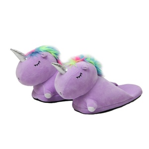 High Quality <b>Indoor</b> Unicorn Ladies Designs <b>Slipper</b> Winter Trendy Cute Cartoon Plush Women <b>Slipper</b> - Product Image 2